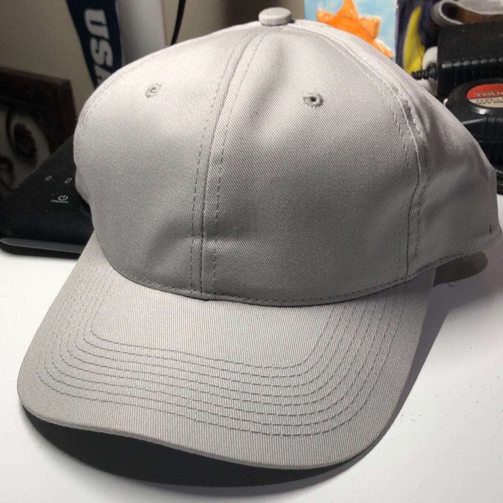Men’s Plain Gray Baseball Adjustable SnapBack Cap Hat
